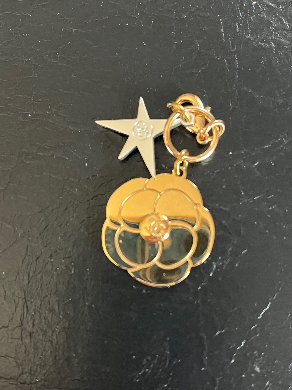 CHANEL Gold Camellia with Star Charm - Picture 3 of 3